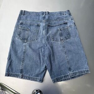 Sick Y2K baggy Highland blue denim shorts skater hip hop biggie smalls